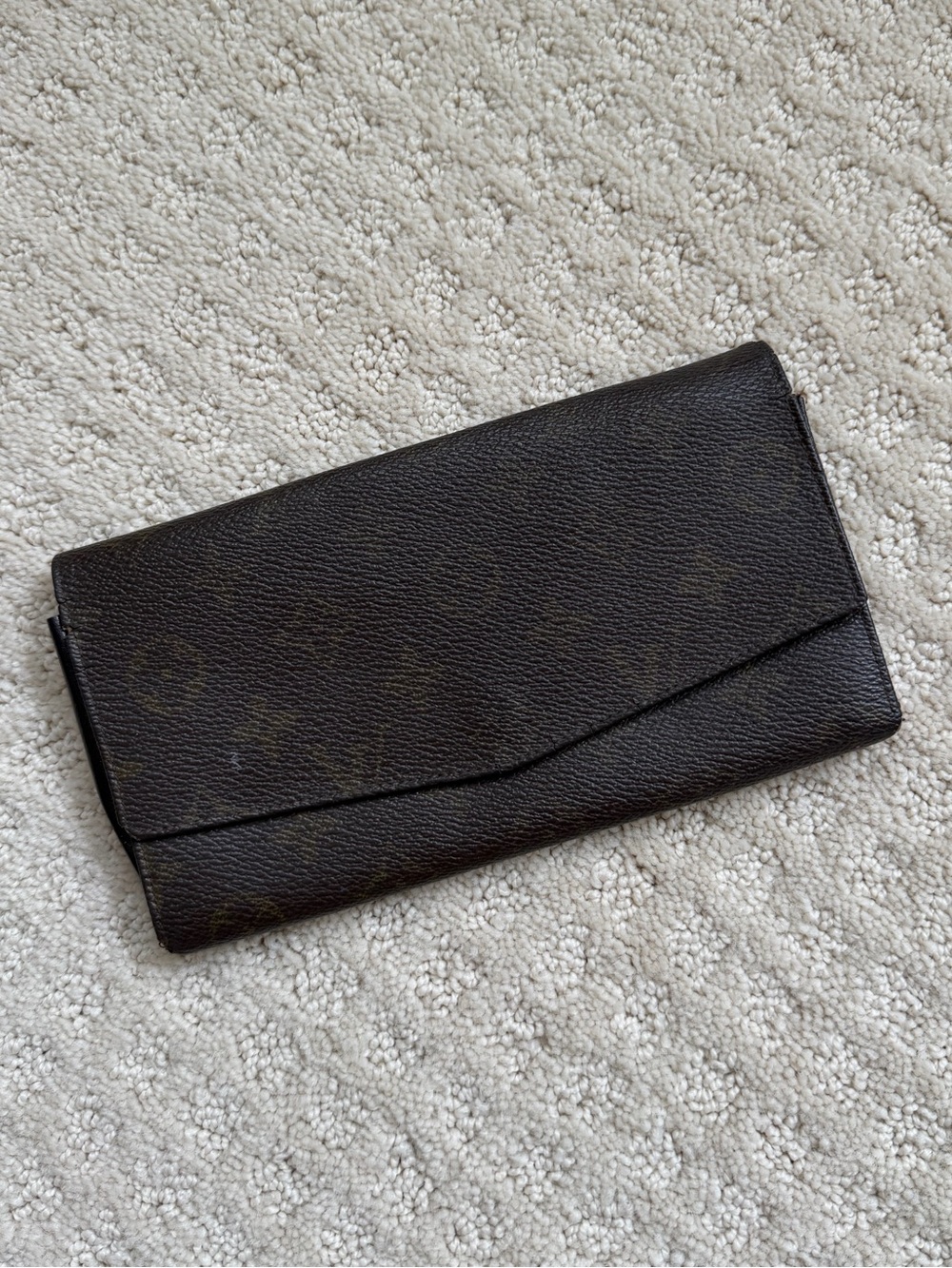 Vintage Louis Vuitton Monogram Wallet in Dark Brown